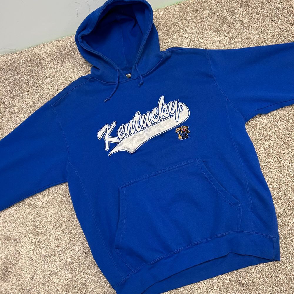 Pro Player P2 Kentucky Wildcats UK Hoodie Sweatshirt‎ Embroidered Men Size XL